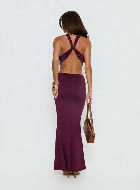 Bambia Maxi Dress Purple Product Image