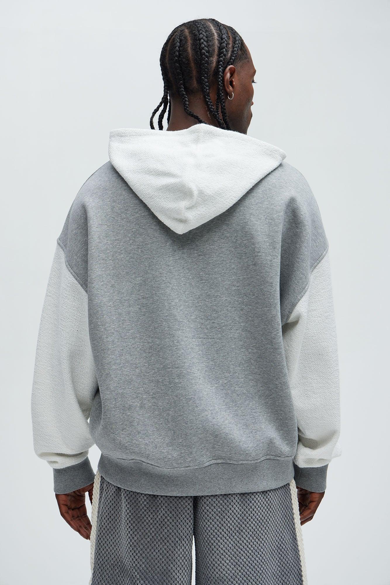 Lost Angeles Oversized Hoodie - Cream/combo Product Image