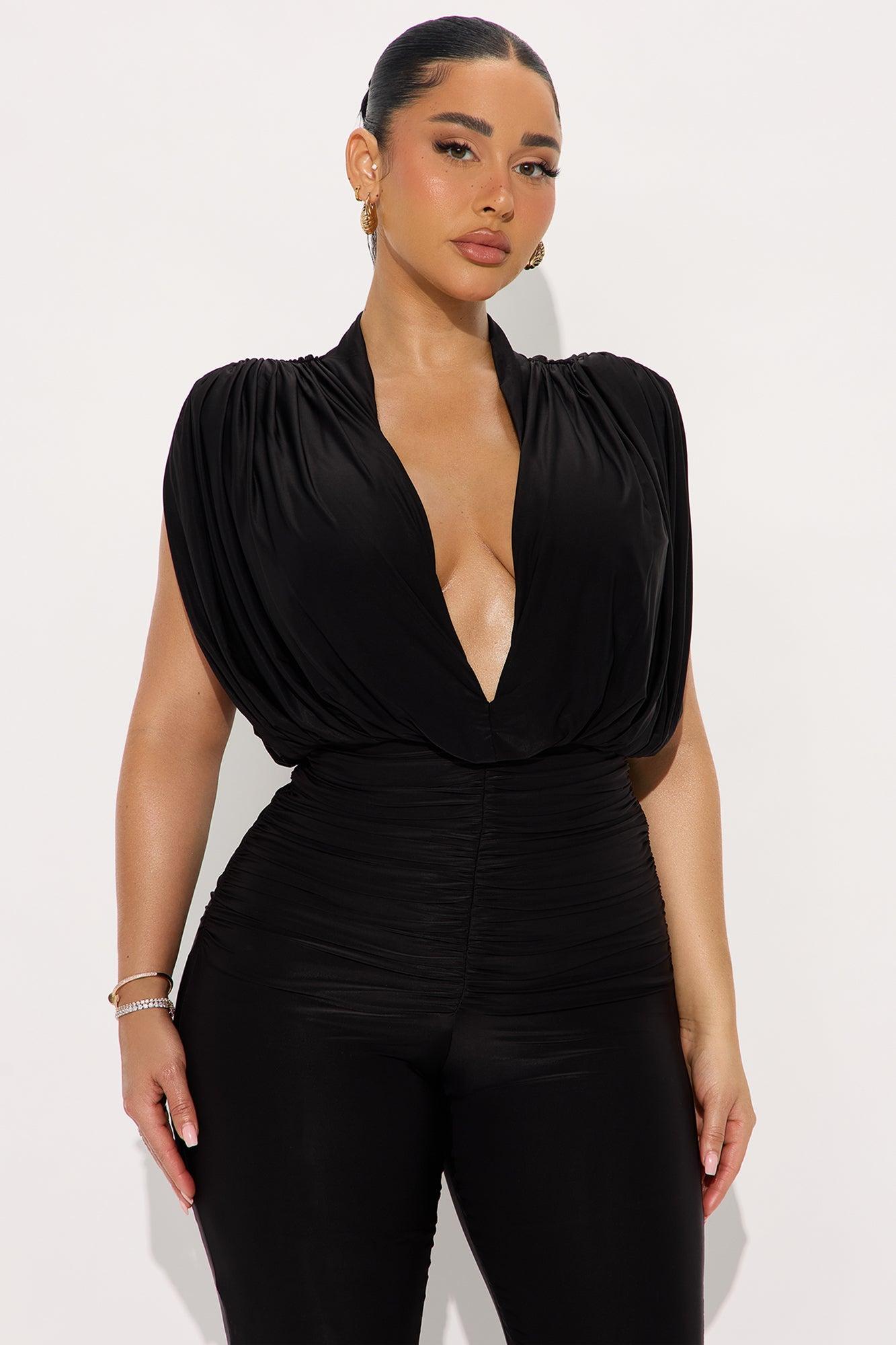 Sleek Seduction Jumpsuit - Black Female Product Image