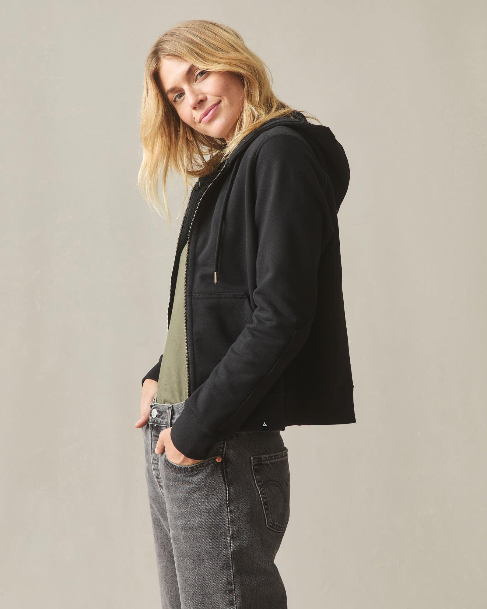 Women's Relaxed Classic Full Zip 2.0 - Black Product Image