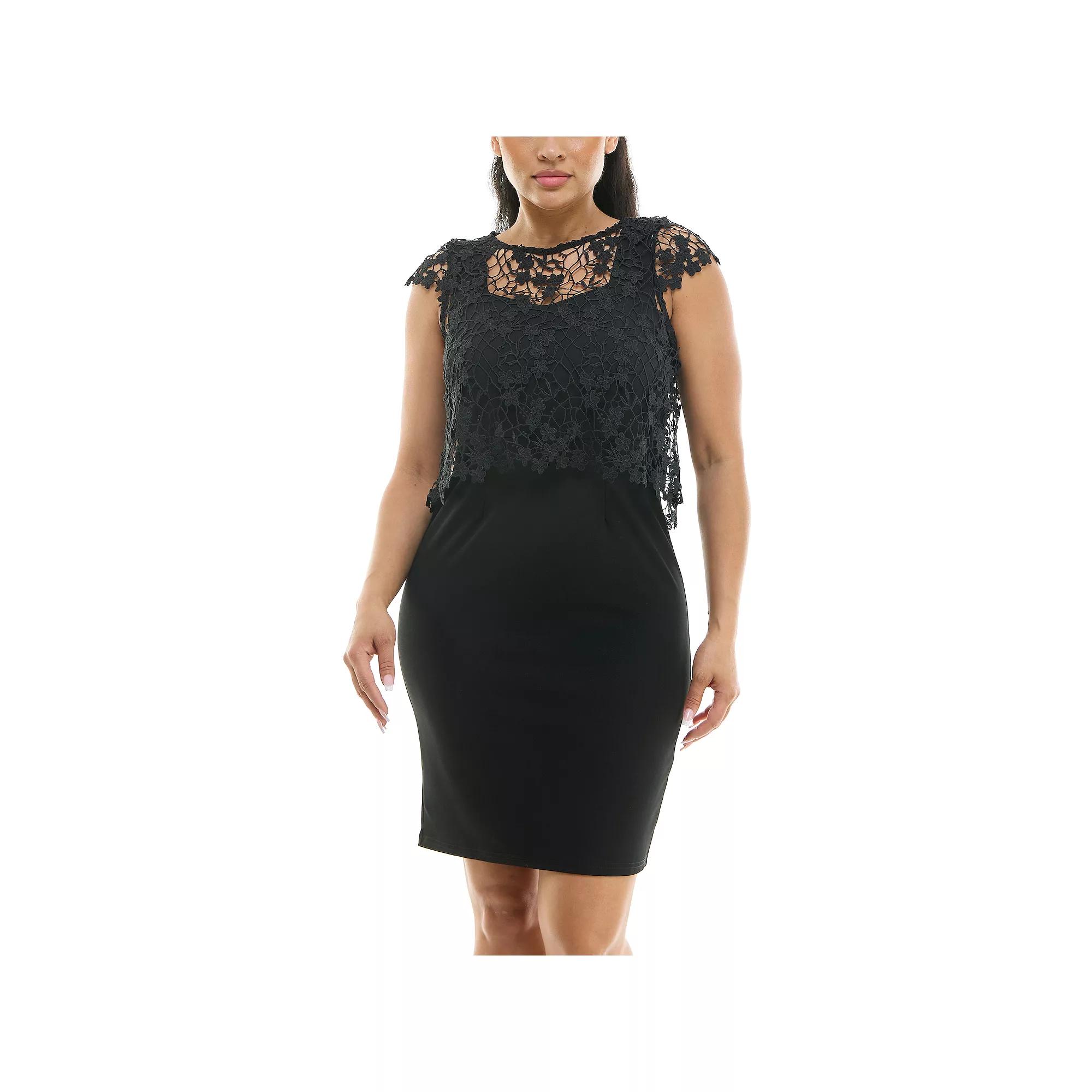 Women's Nina Leonard Floral Flyaway Sheath Dress,  Product Image