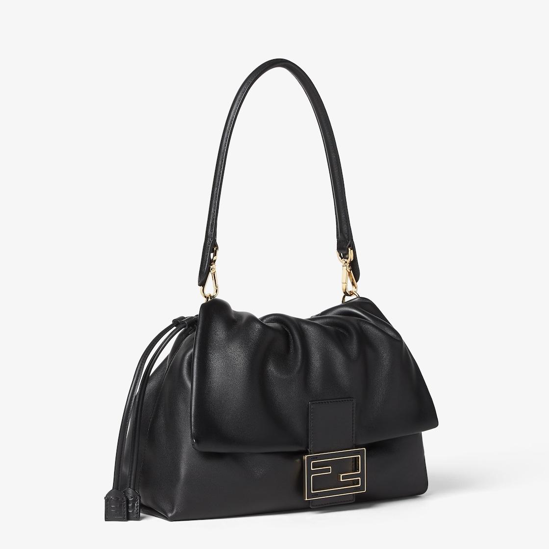 Mamma Baguette LargeBlack nappa leather bag Product Image