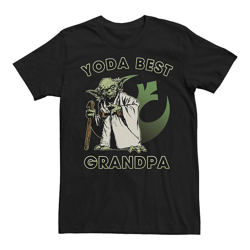 Men's Star Wars Yoda Best Grandpa Graphic Tee,  Product Image