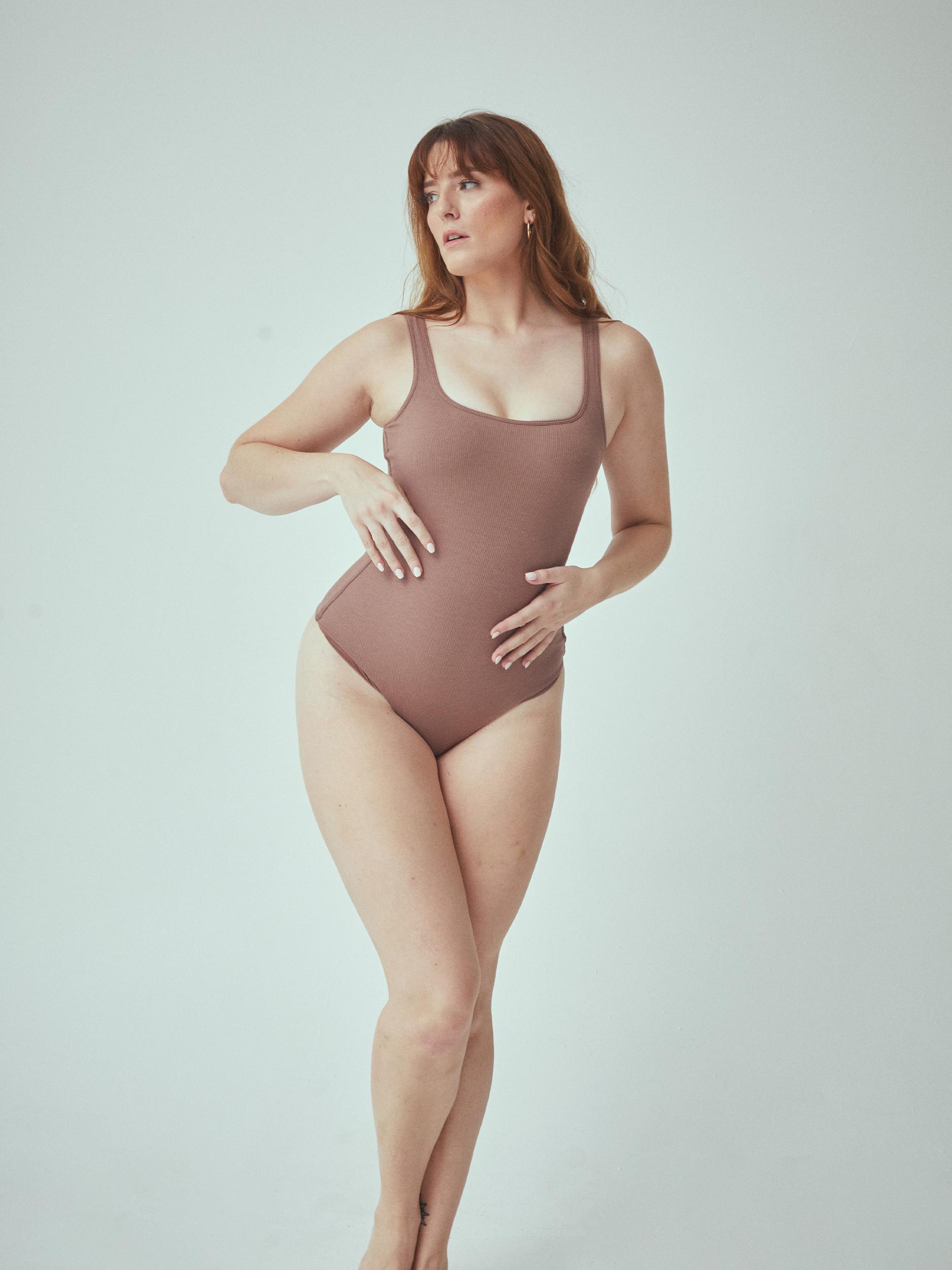 Bamboo Square Neck Tank Bramisuit Product Image