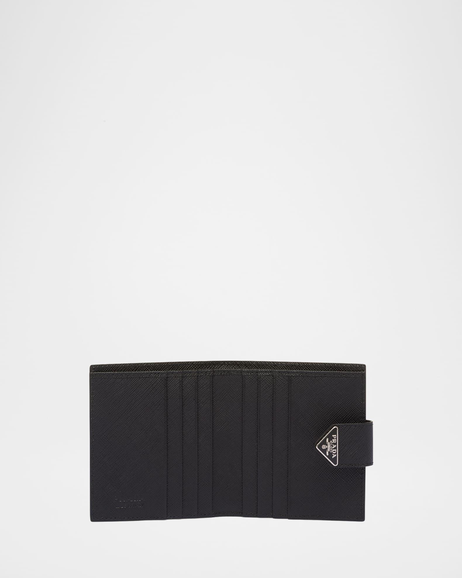 Men's Saffiano Leather Snap Bifold Wallet Product Image