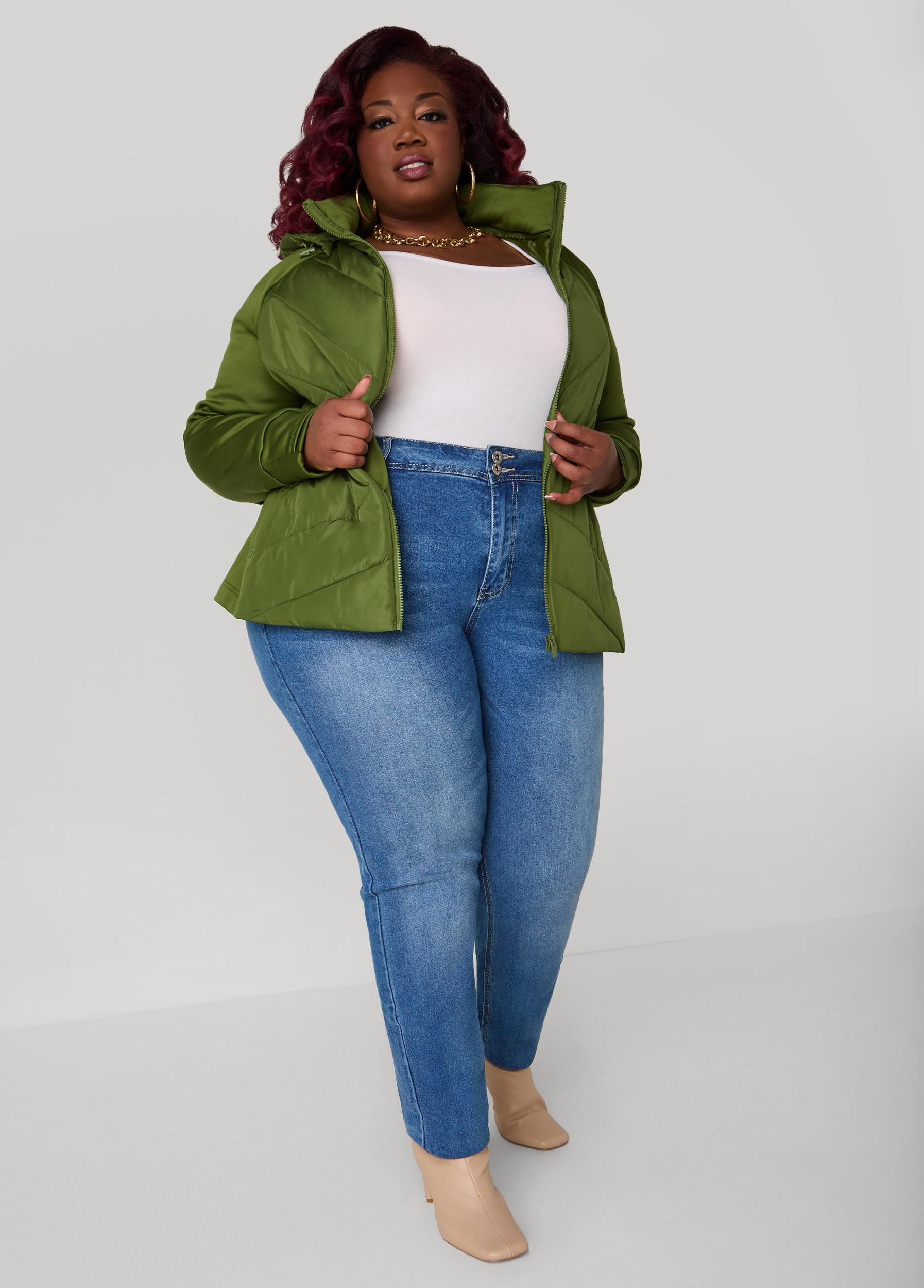 Knit Paneled Quilted Jacket Product Image