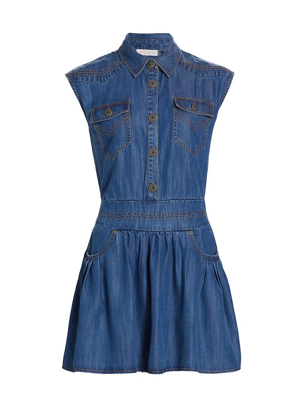 Womens Paxton Stitched Flounce Minidress Product Image