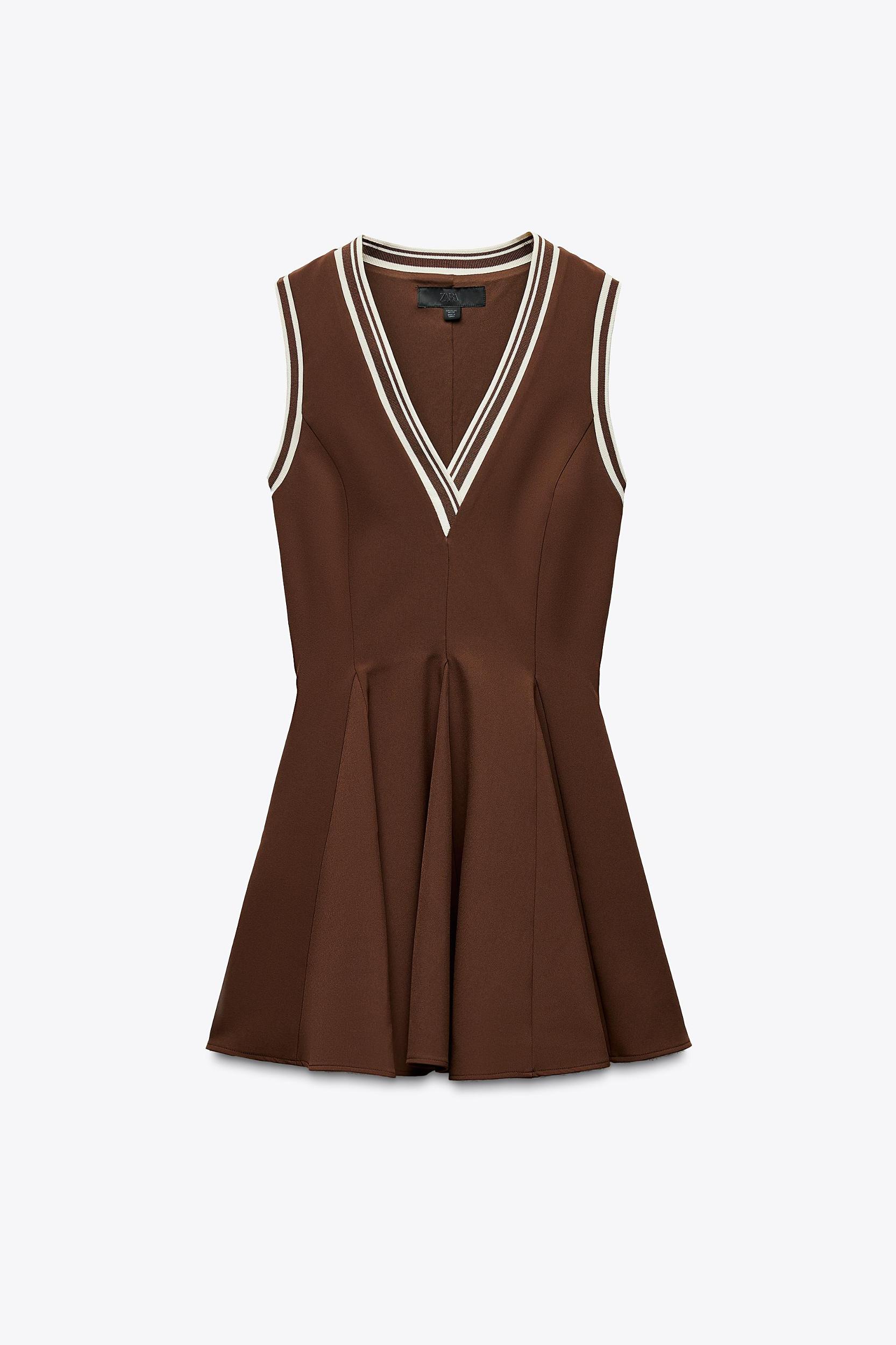 RIBBED GODET DRESS Product Image