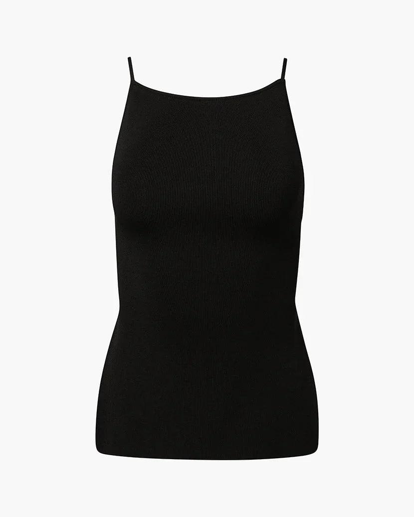 FINAL SALE WeWoreWhat | High Straight Neck Top | Black Product Image