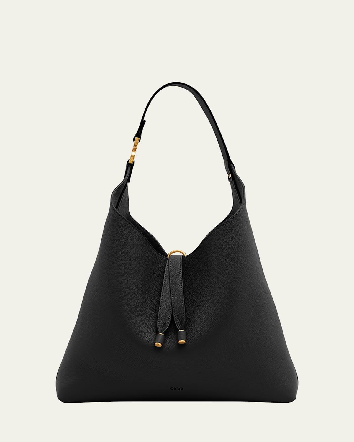 Marcie Hobo Bag in Grained Leather Product Image