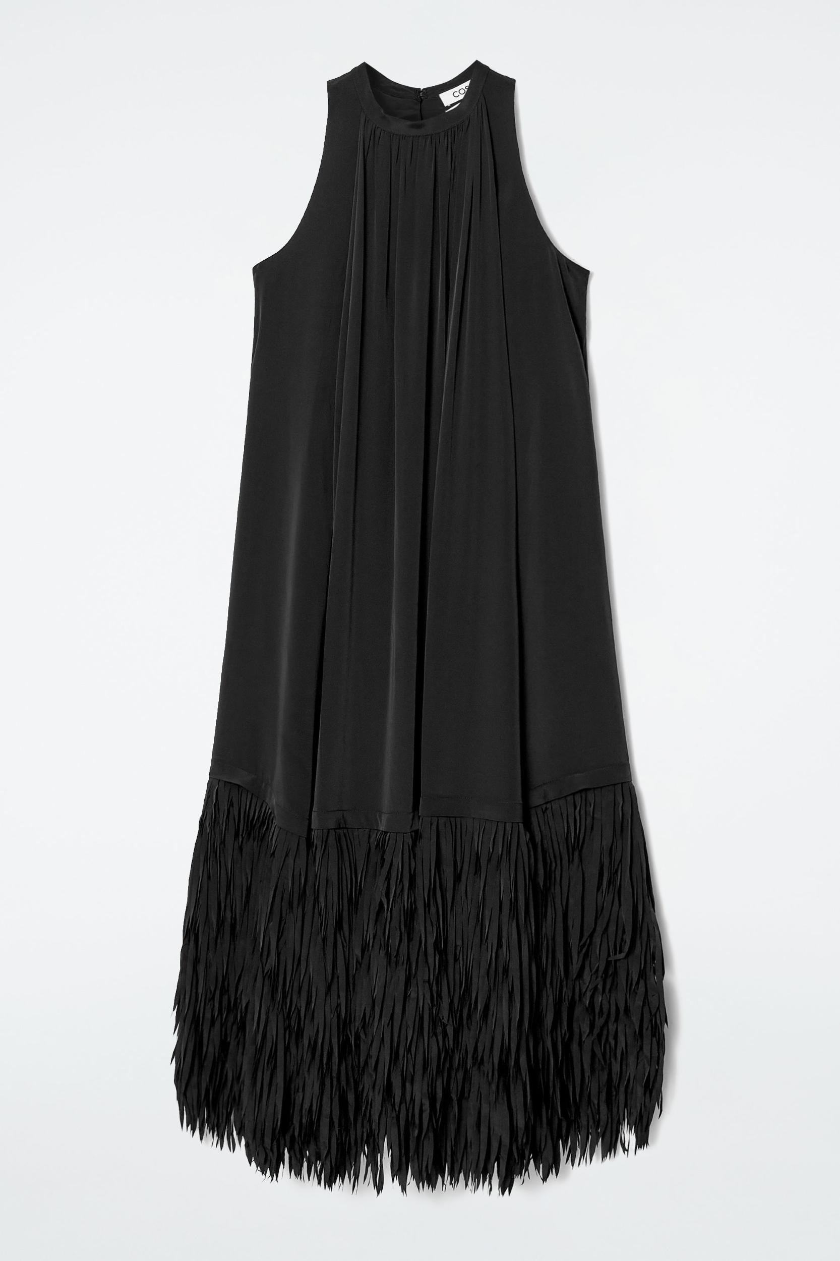 FRINGED-HEM DRESS Product Image