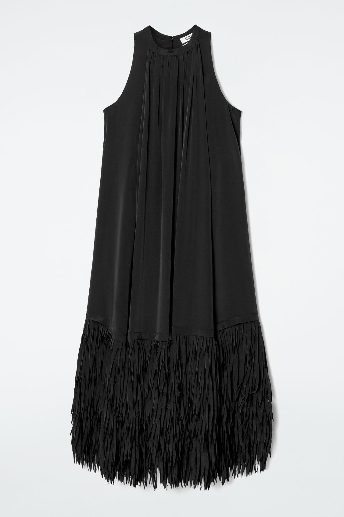 FRINGED-HEM DRESS Product Image
