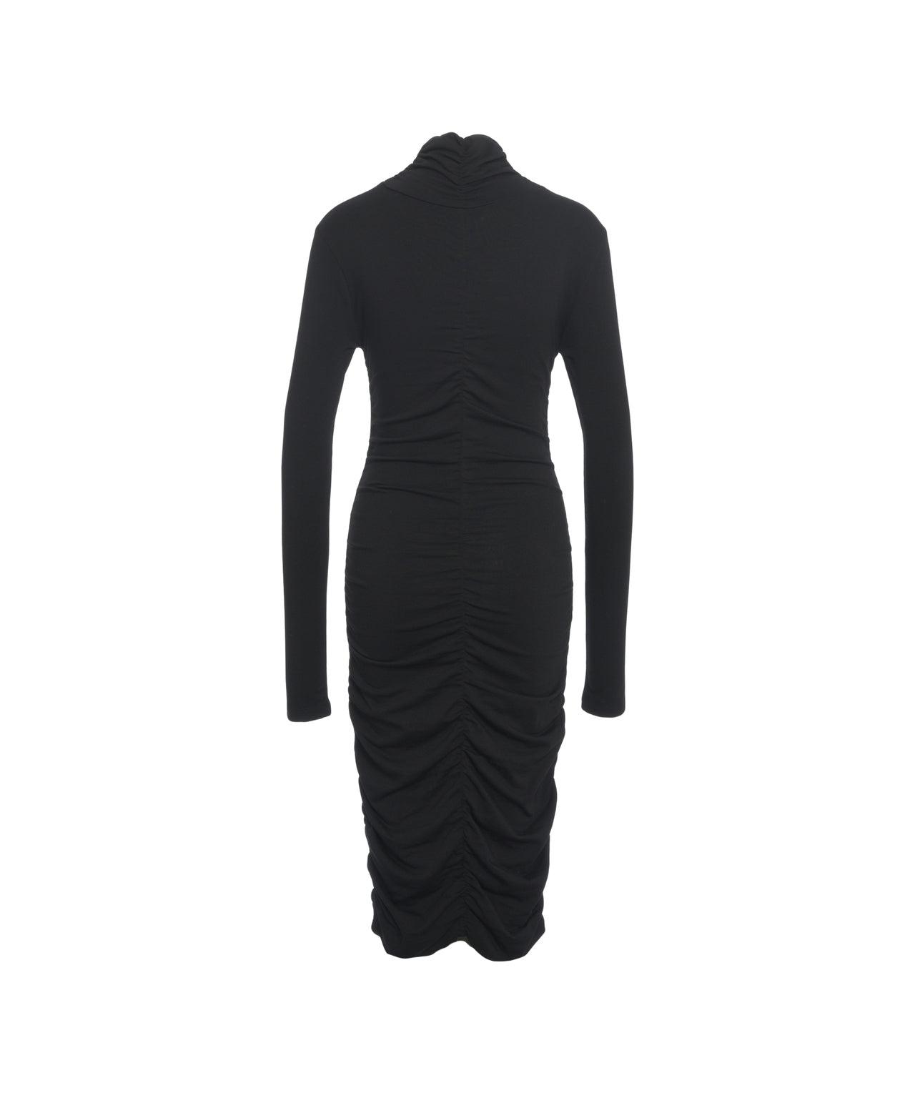 Midi dress with cut-outs and turtleneck Product Image