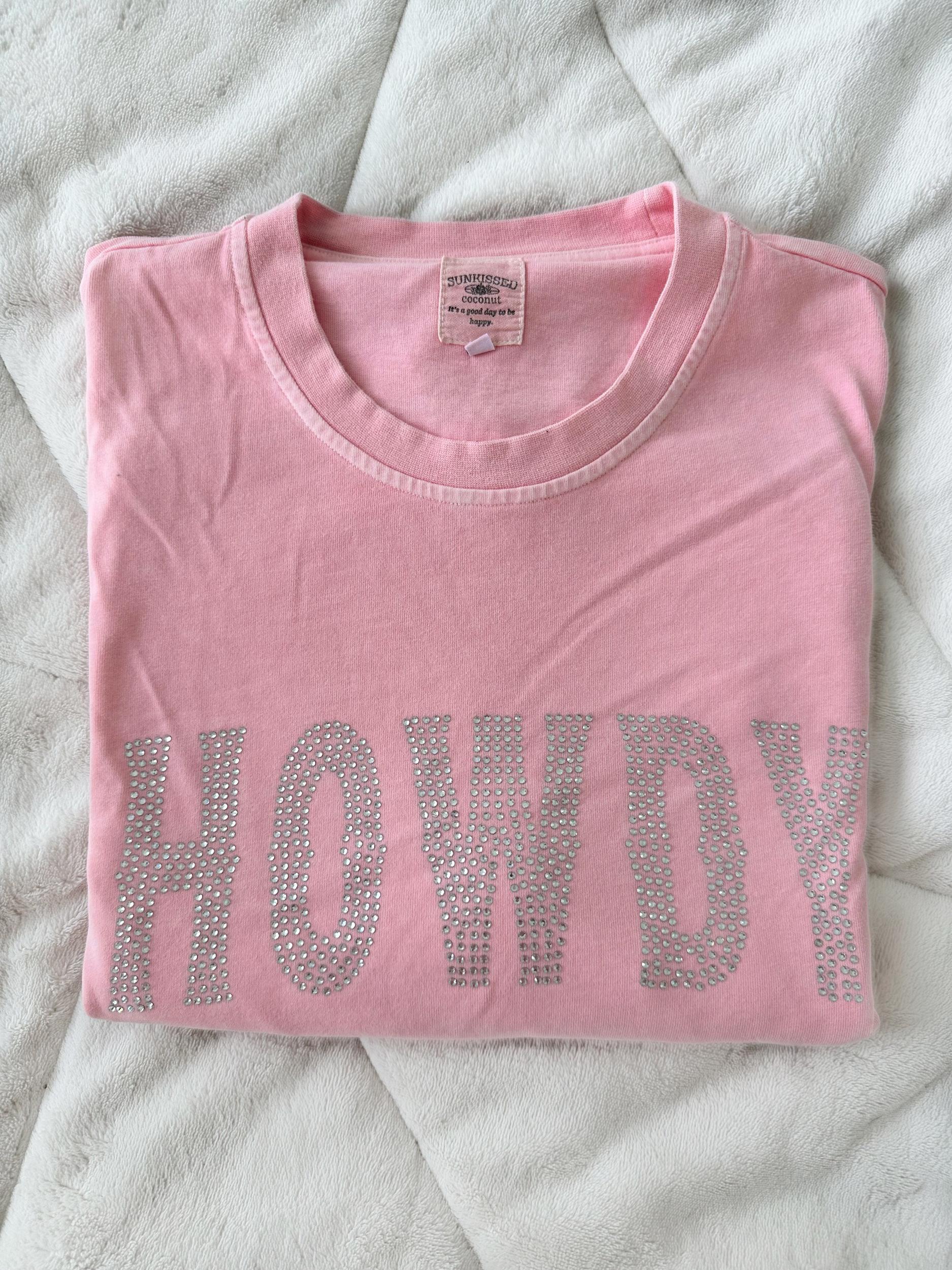 SILVER RHINESTONE HOWDY TEE Product Image