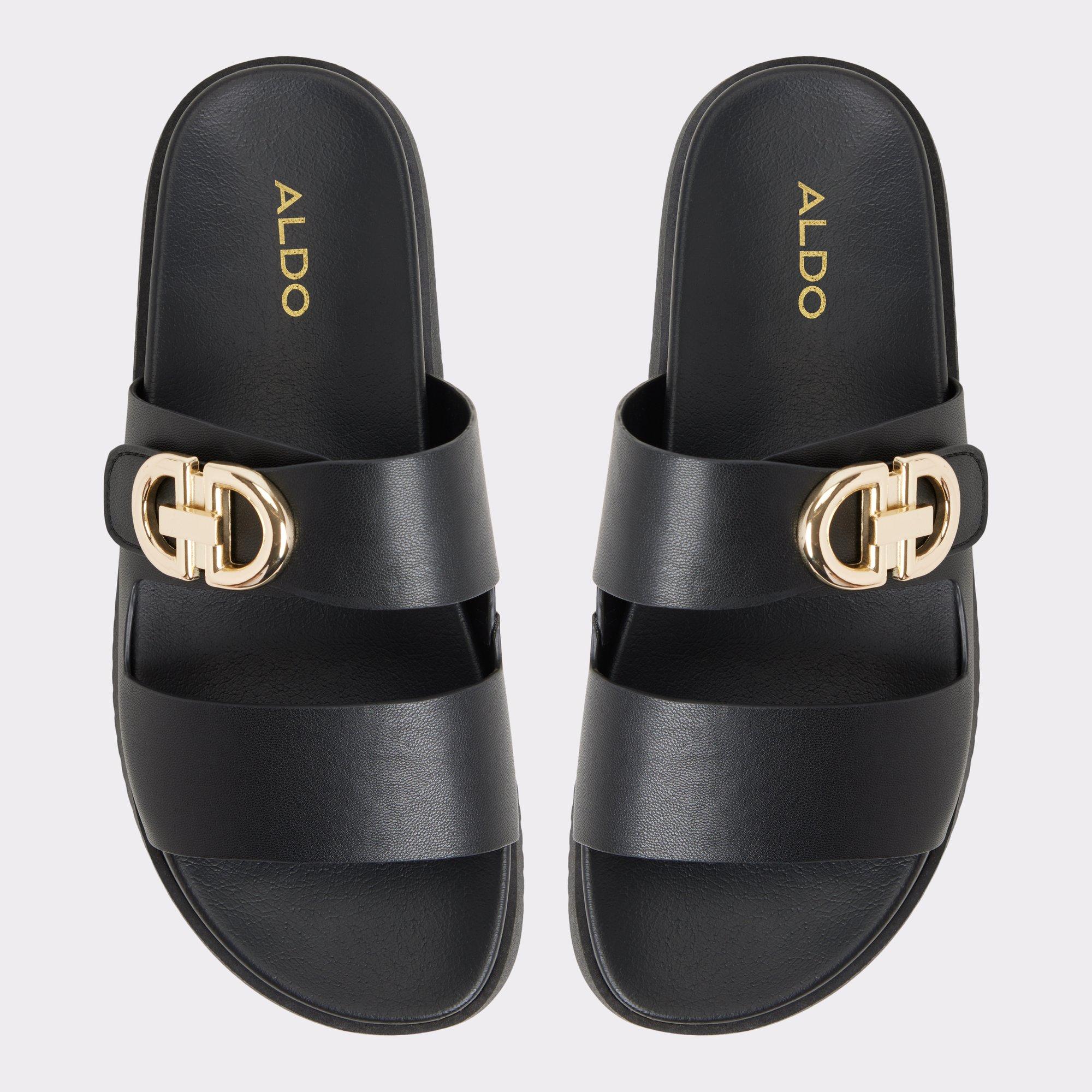 Daisymae Black Women's Footbed sandals | ALDO US Product Image