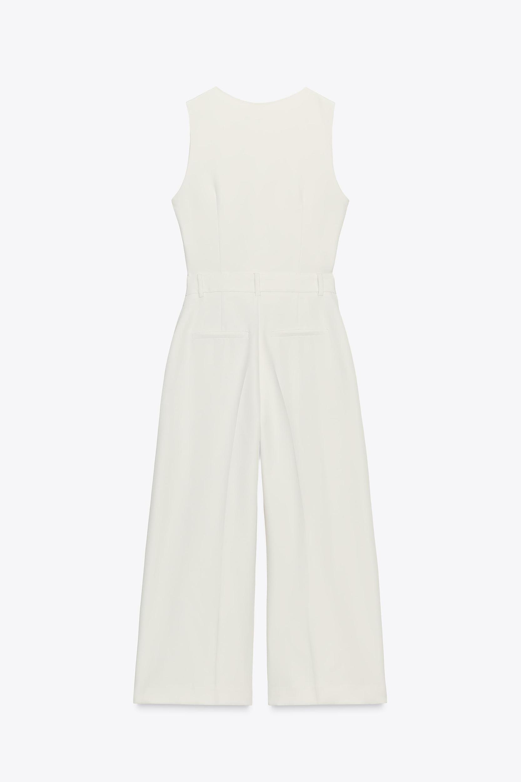 WIDE LEG VEST JUMPSUIT Product Image
