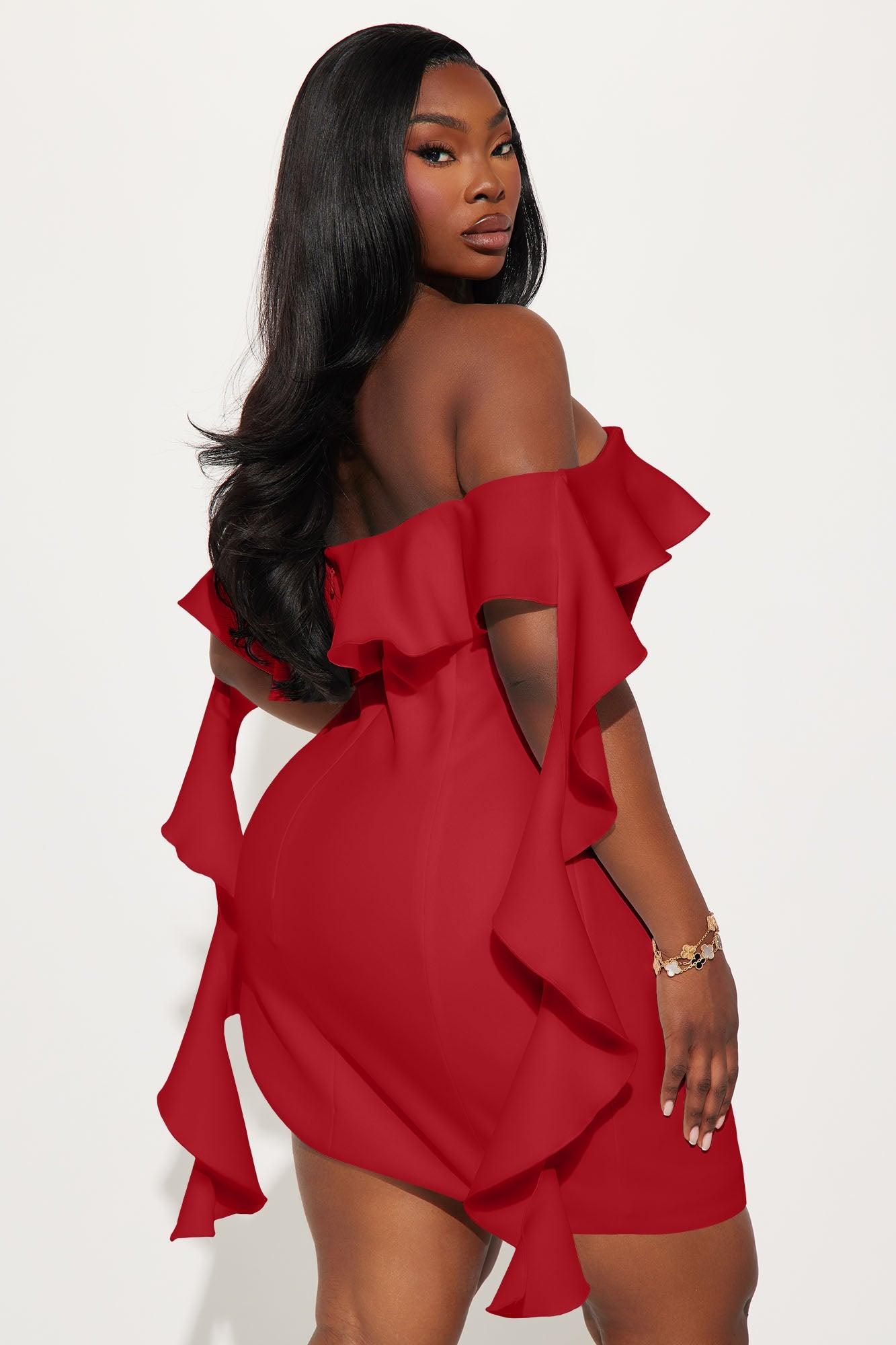 Carolina Mini Dress - Red Female Product Image