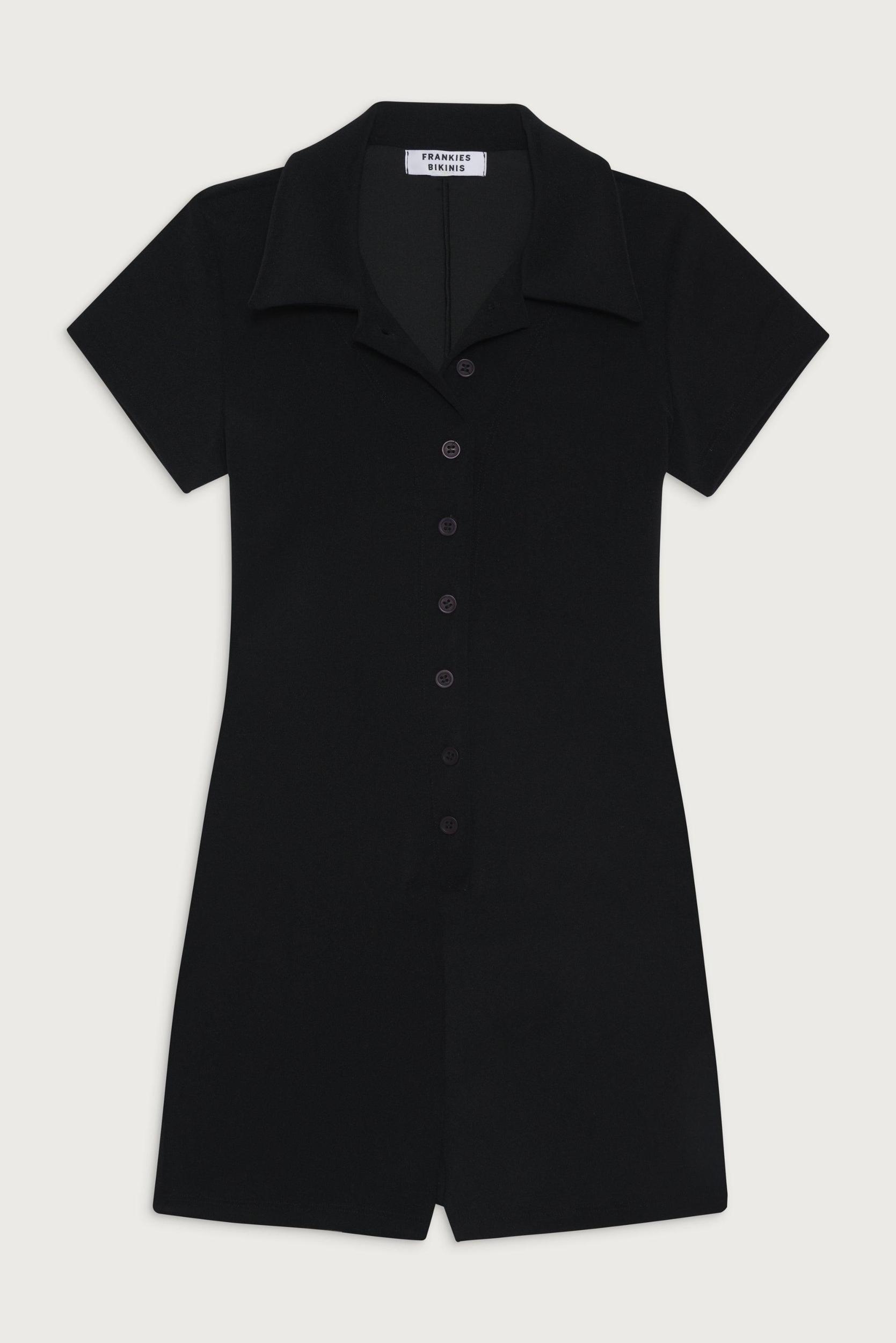Rose Terry Romper - Black Product Image