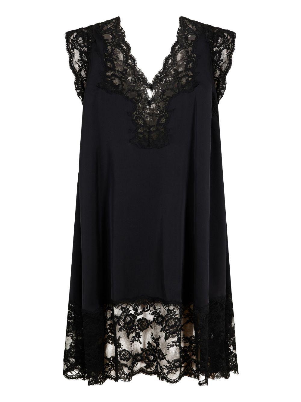 lace satin dress Product Image