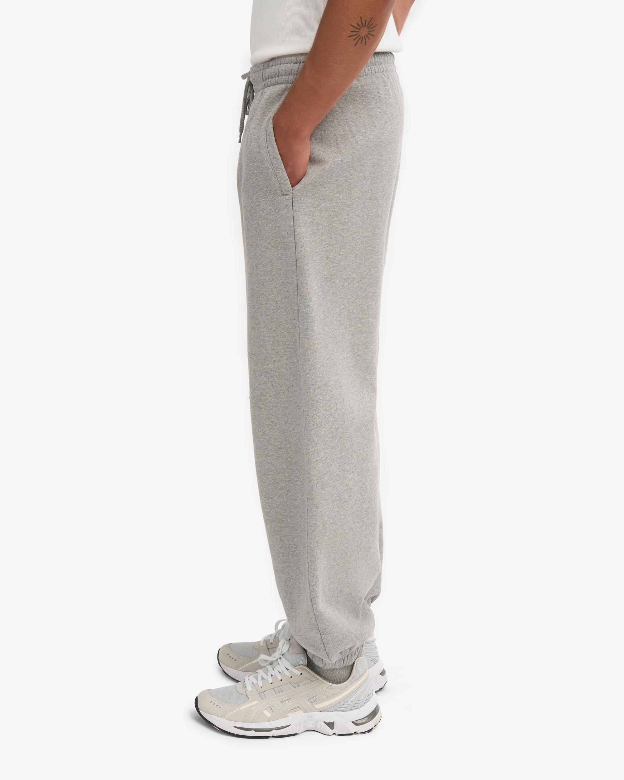 Organic Relaxed Sweatpants - Heather Grey Product Image
