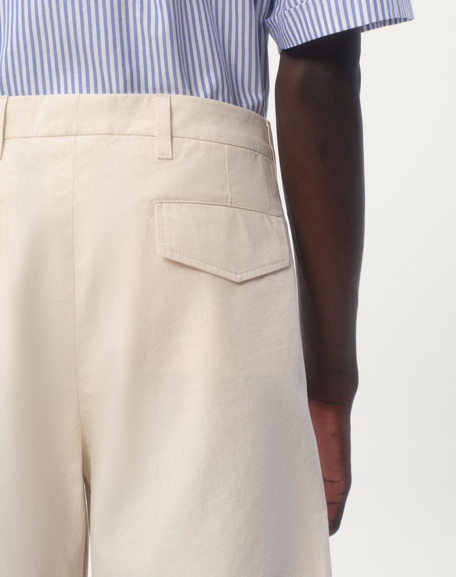 Cuffed Denim Bermuda Shorts Product Image