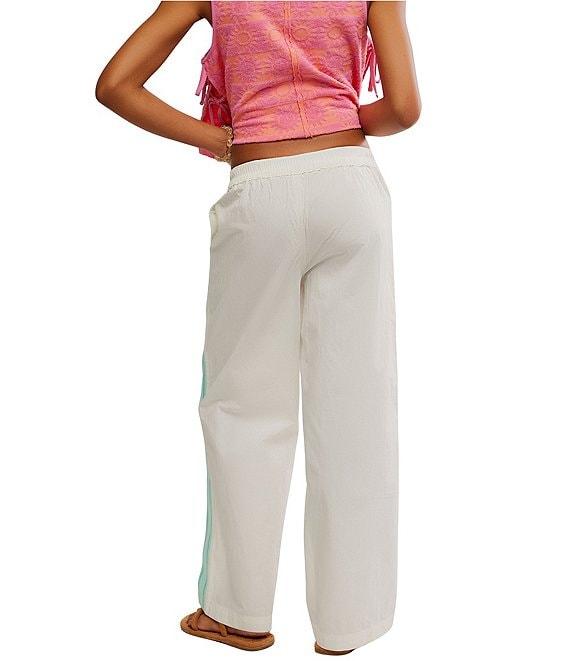 Free People Team Spirit Mid Rise Wide Leg Track Pants Product Image
