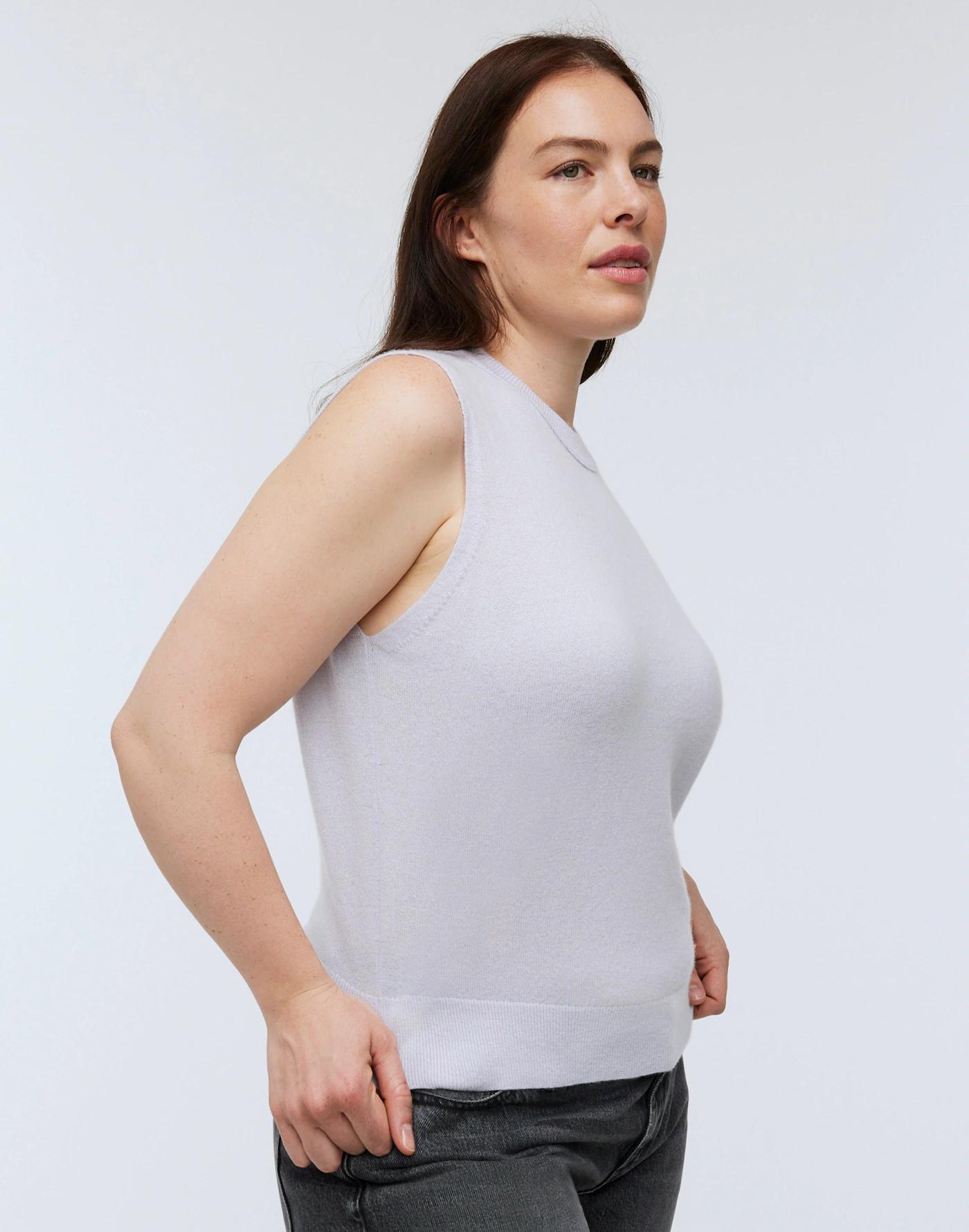 (Re)sponsible Cashmere Crewneck Sweater Vest Product Image