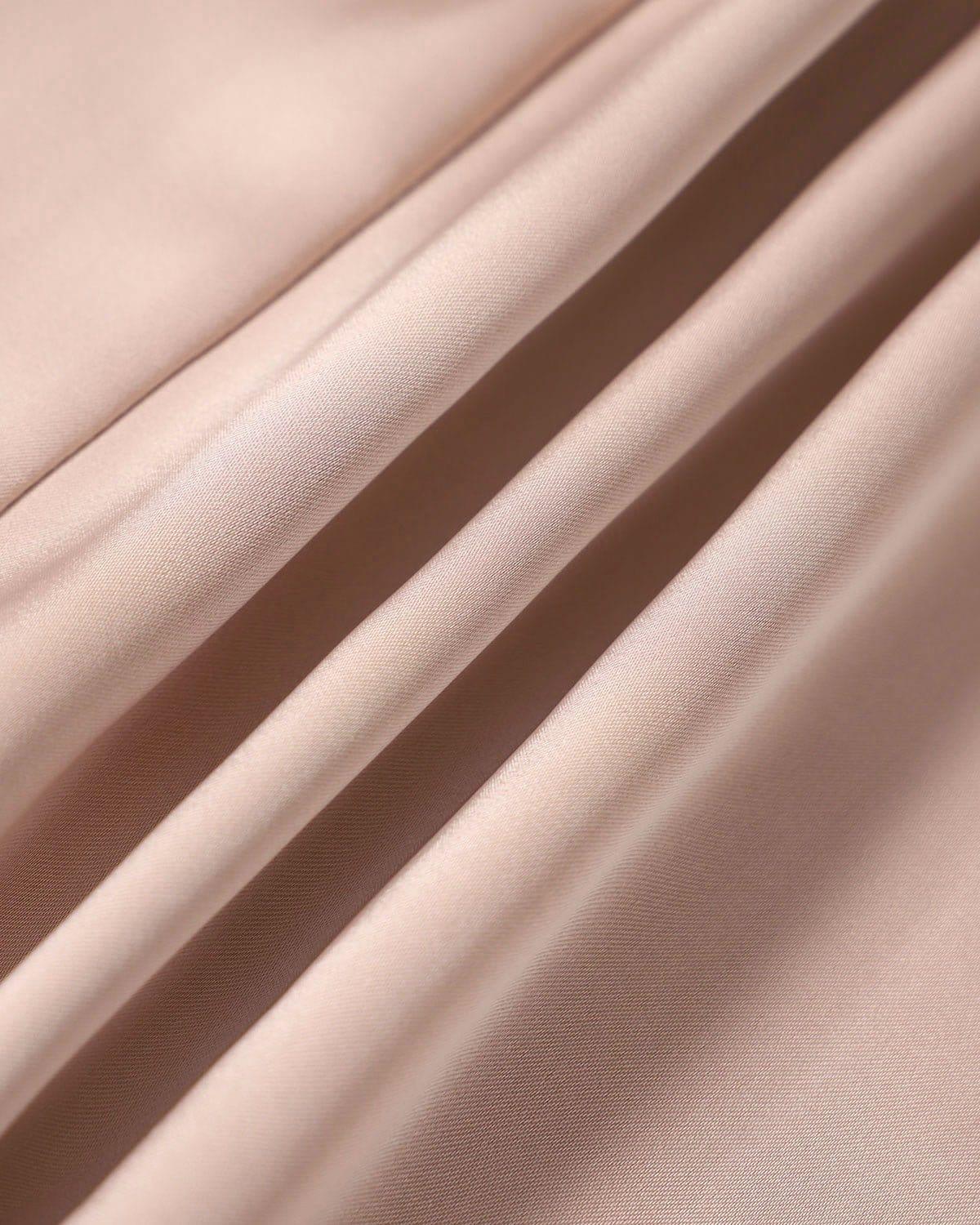 The Pink Bodycon Satin Cami Midi Dress Product Image