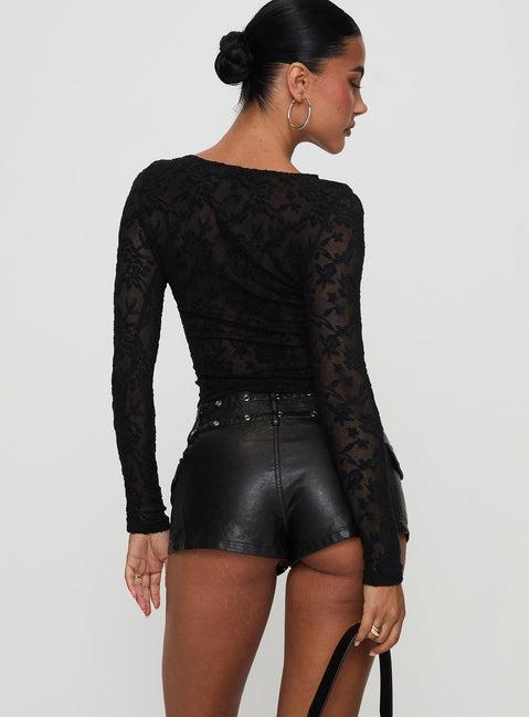 Born To Ride Shorts Washed Black Product Image