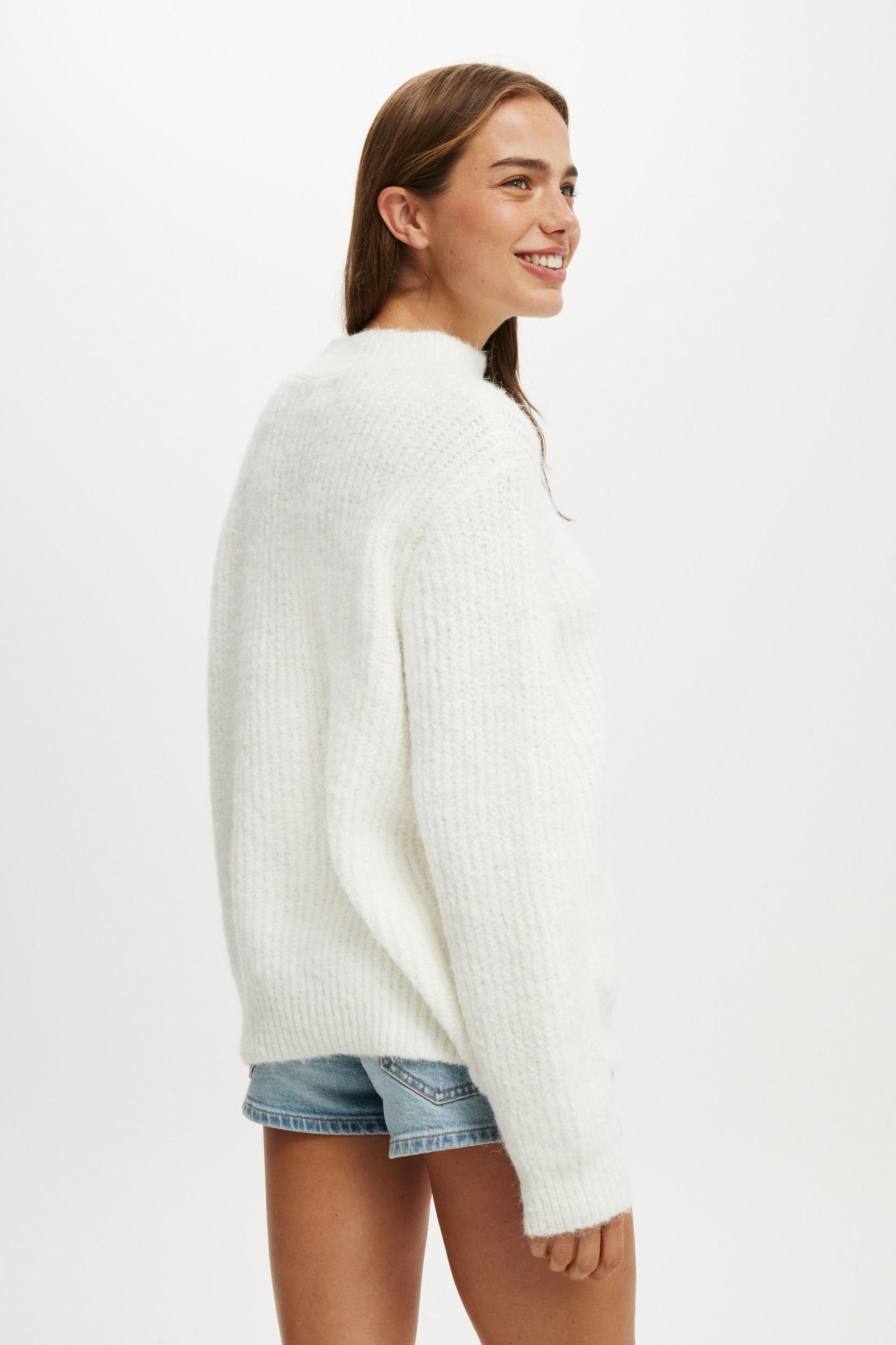 Luxe Rib Mock Neck Pullover Product Image