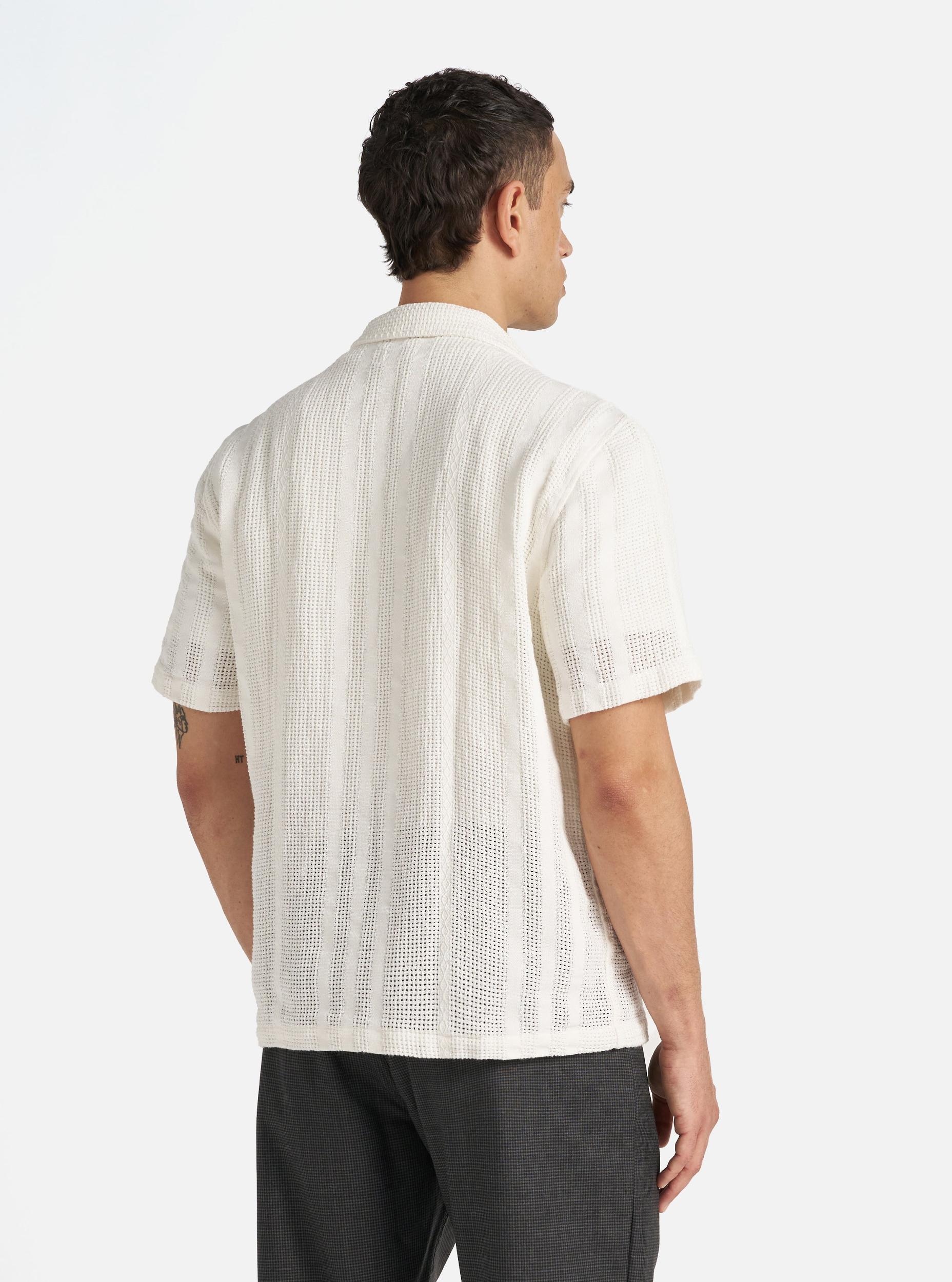 Universal Works Road Shirt in Ecru Reef Cotton Product Image