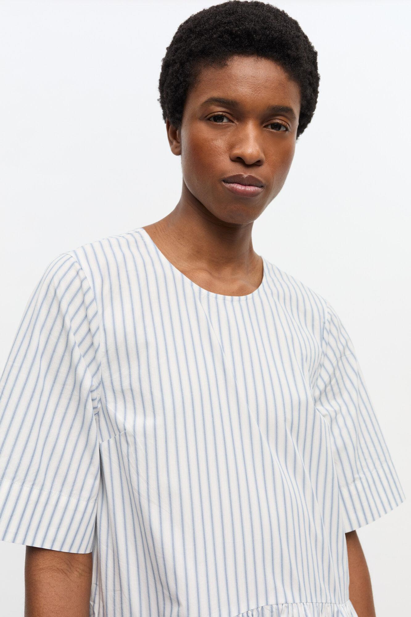 Striped Organic Cotton Mini Dress Product Image