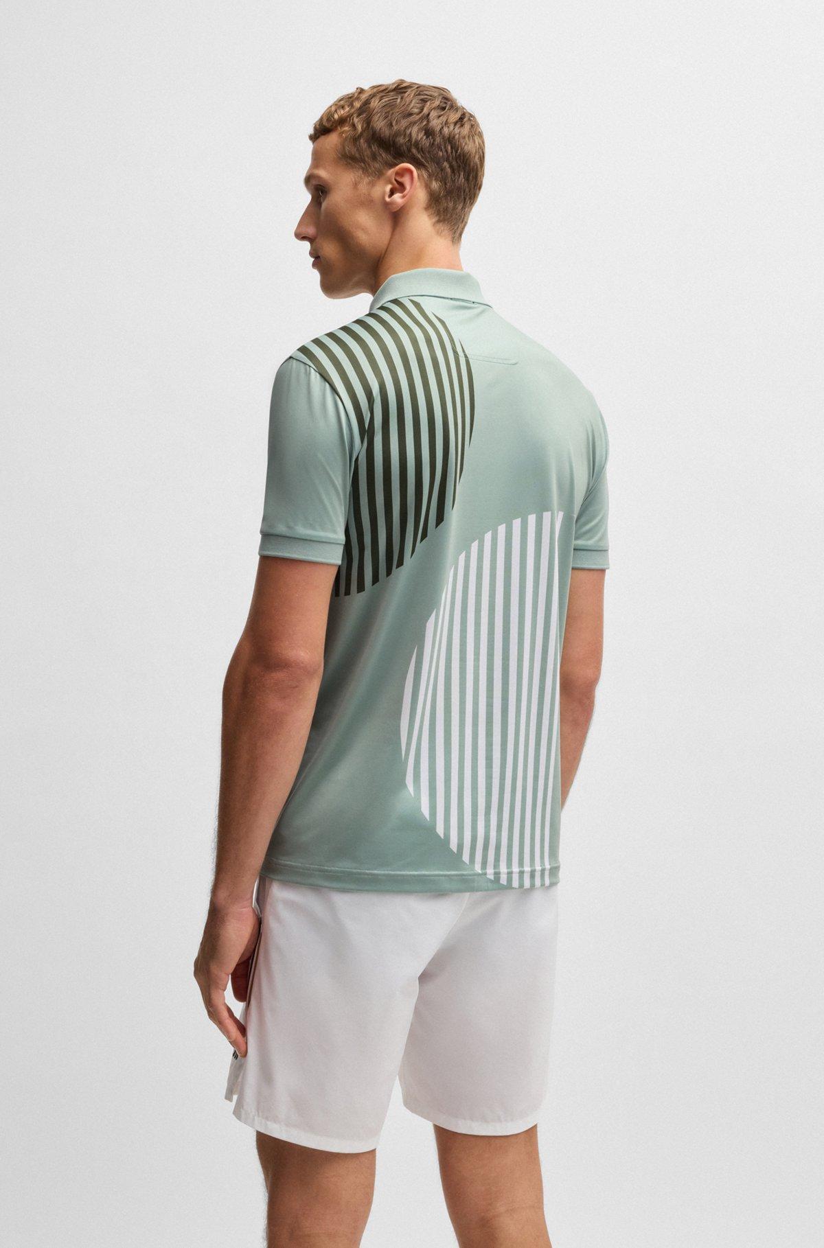Paddy Active stretch-jersey polo shirt with digital print Product Image