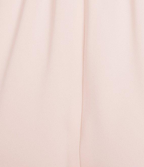 Caroline Rose Matte Crepe Pull-On Straight Leg Pants Product Image