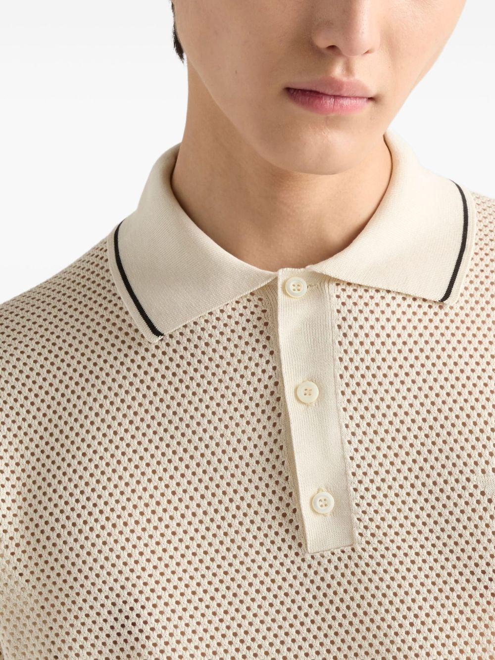 Silk and cotton polo shirt Product Image