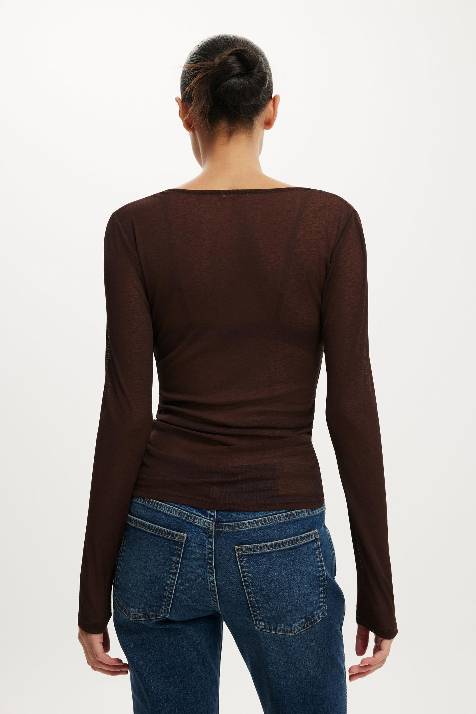 Soul Faux Wrap Long Sleeve Top Product Image
