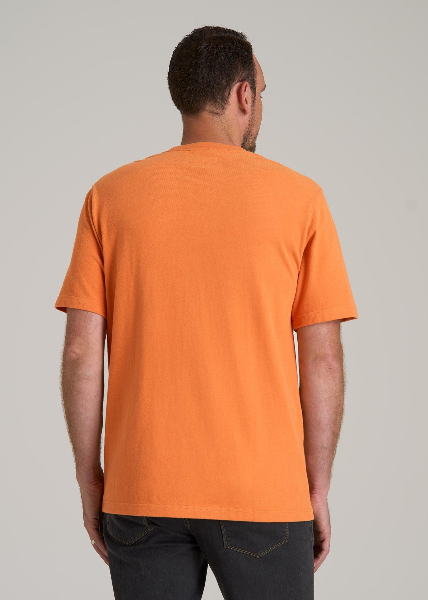 LJ&S Workwear Pocket T-Shirt for Tall Men in Marmalade Male Product Image