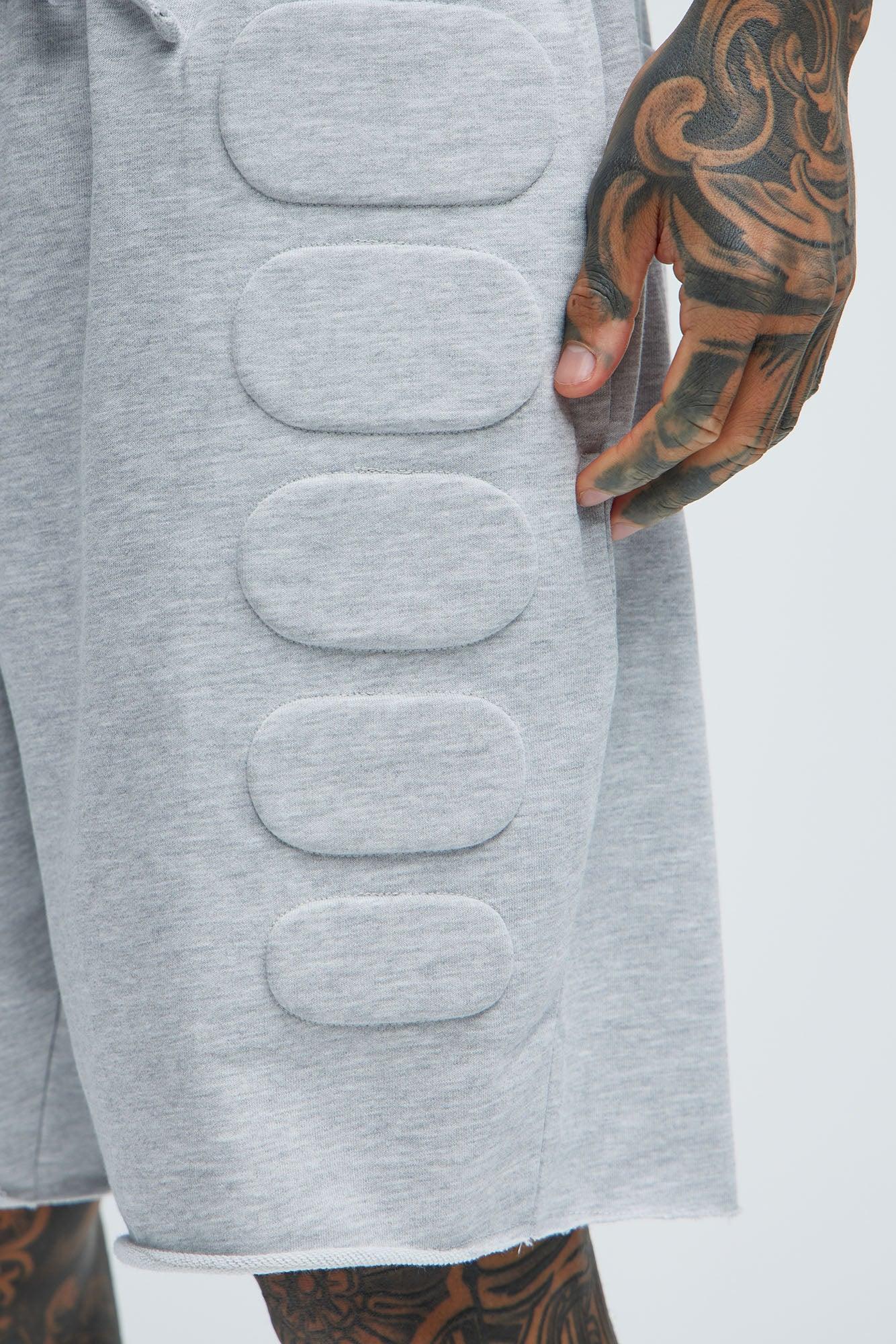 Mayzen Relaxed Shorts - Heather Grey Product Image