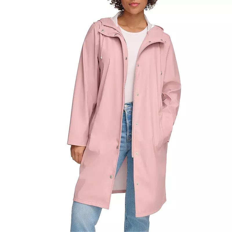 Plus Size Levi's® Rubberized Rain Jacket, Women's, Size: 1XL, Blue Product Image