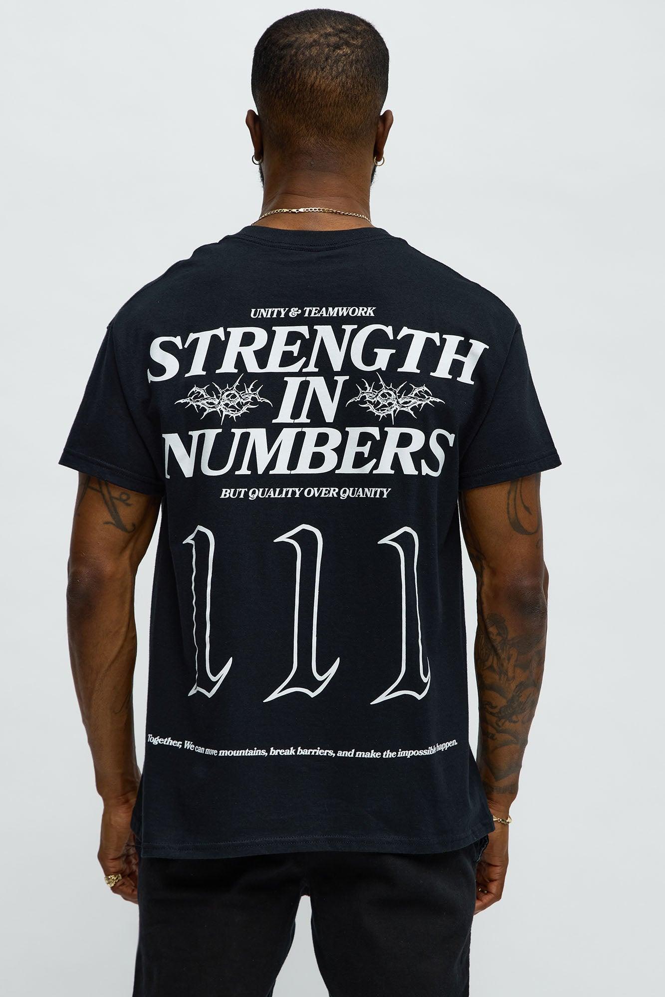 Strength In Numbers Short Sleeve Tee - Black Male Product Image