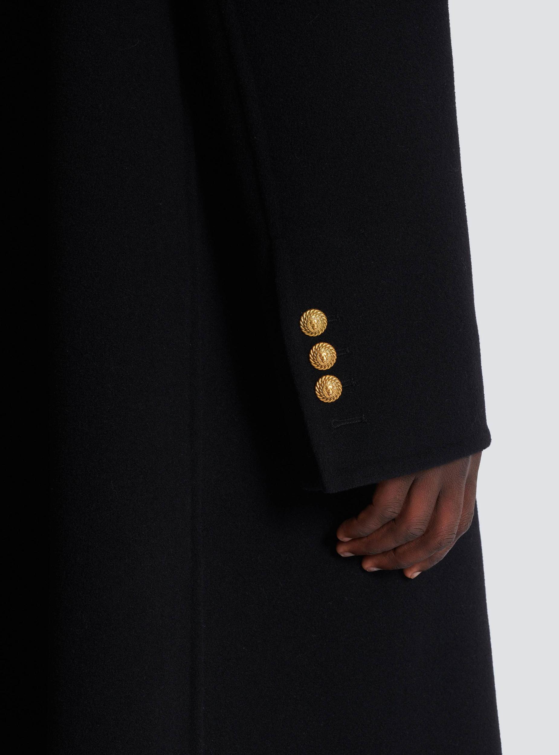 Long coat in double-faced wool Product Image