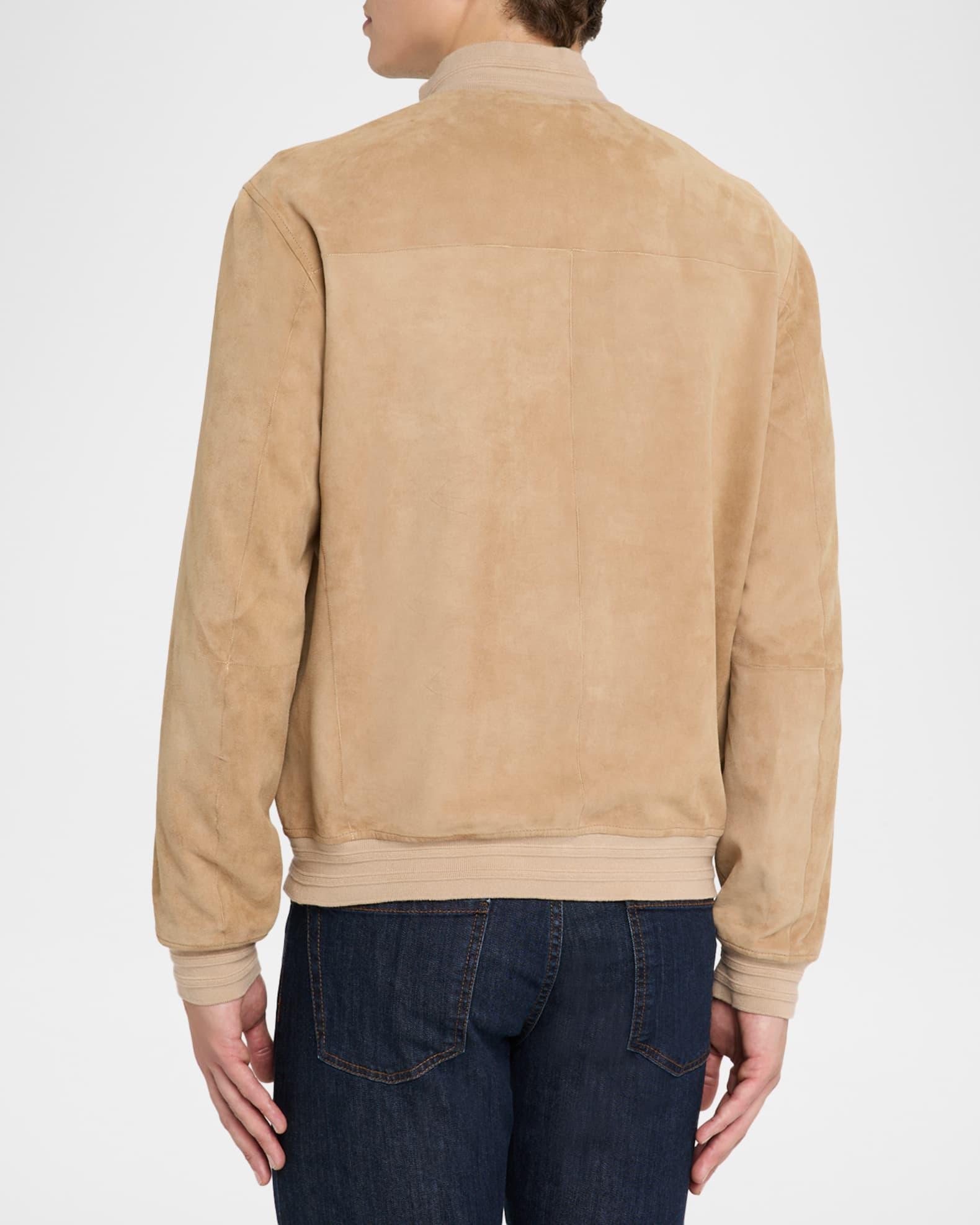 Men's Suede Full-Zip Blouson  Product Image