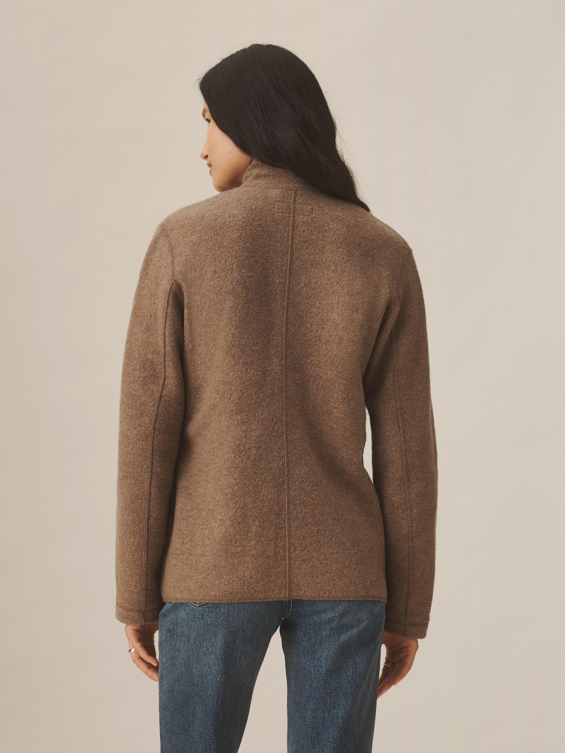 Driftwood Heather Felted Wool Chore Coat Product Image