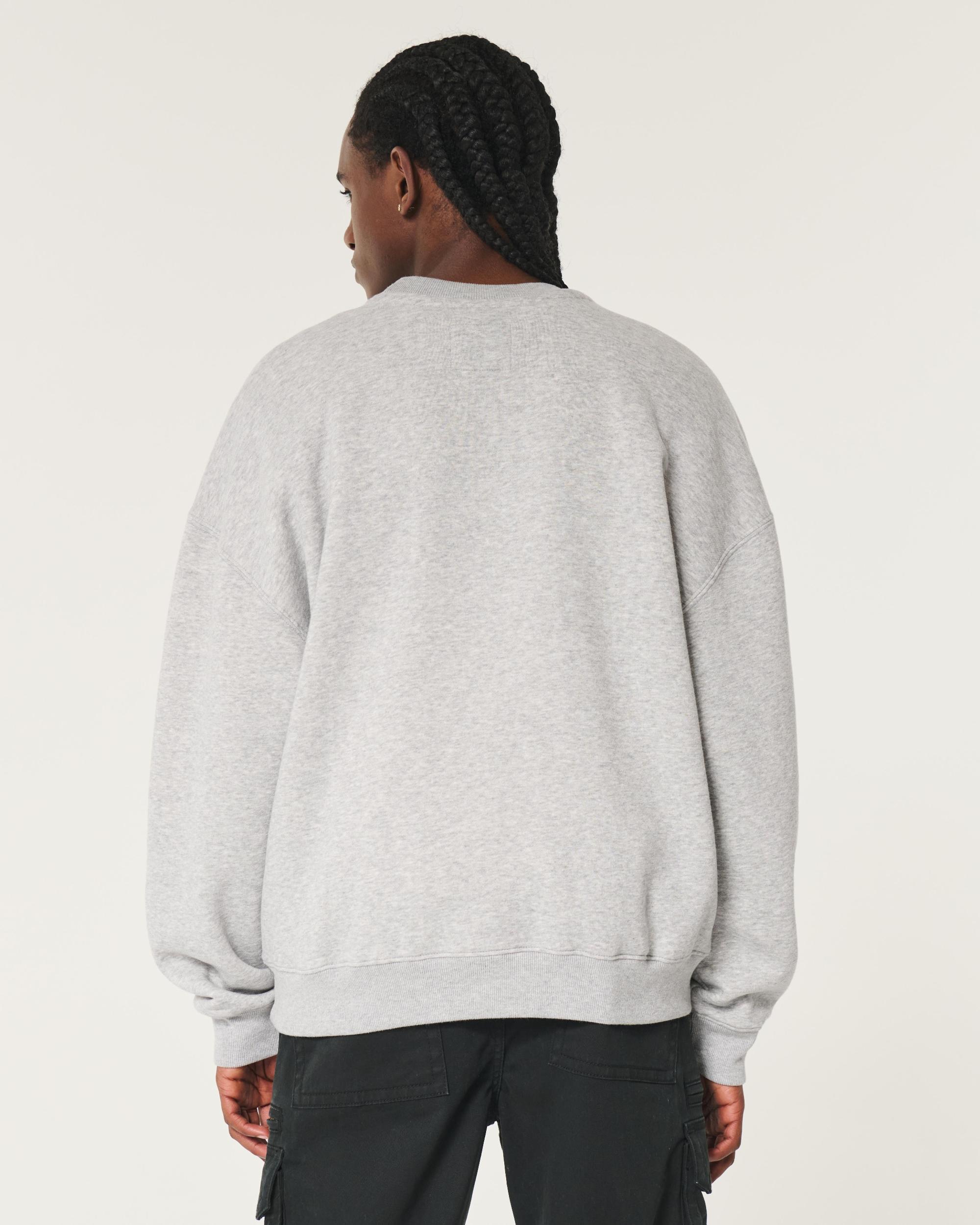 Boxy University of Oklahoma Sooners Graphic Crew Sweatshirt Product Image