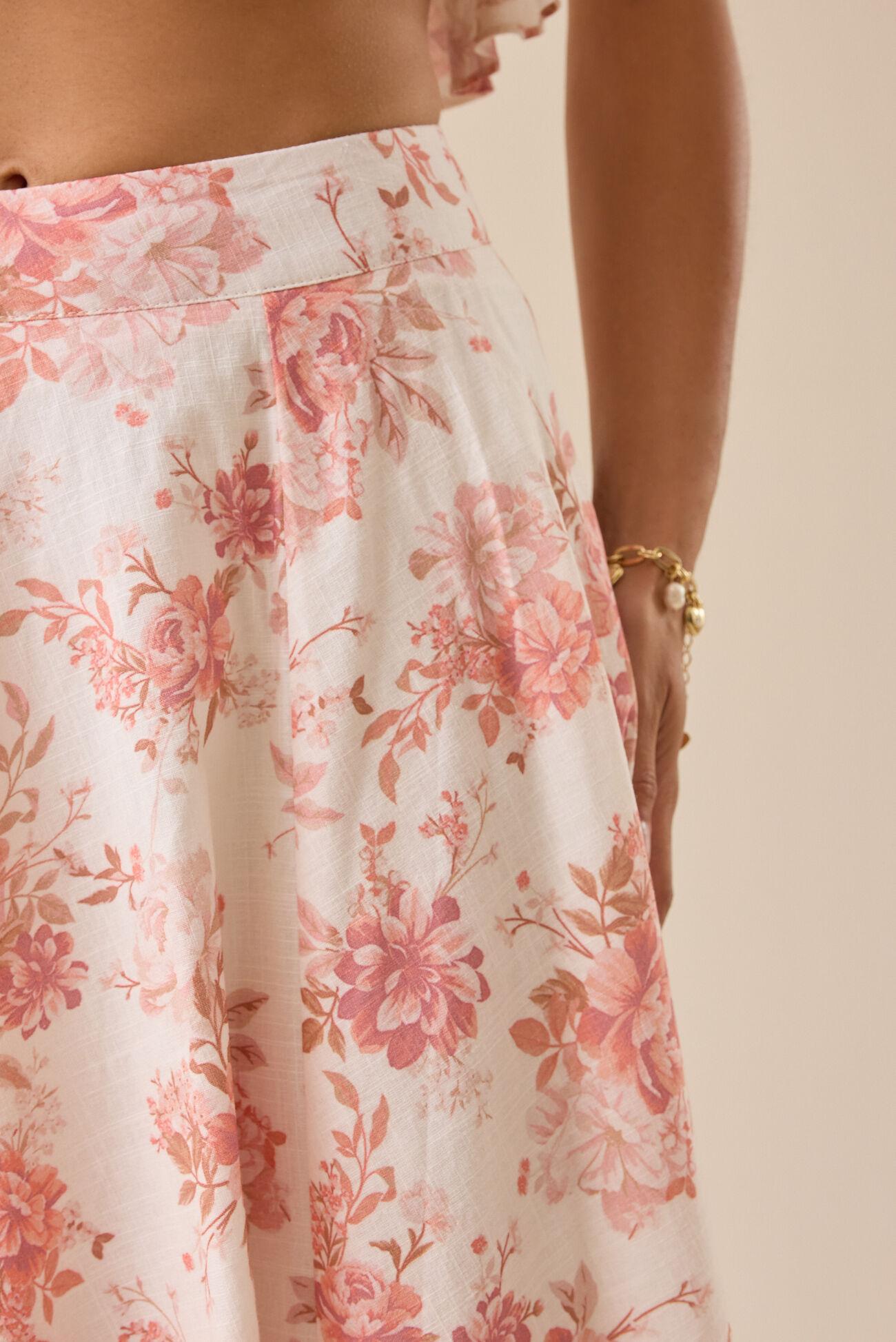 Alice Floral Midi Skirt Product Image