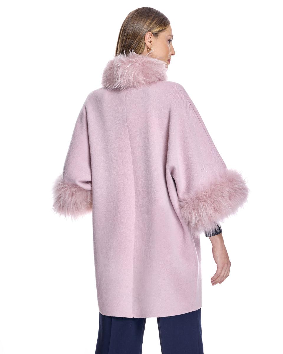 Cashmere Kimono with Cashmere Goat Trim Product Image