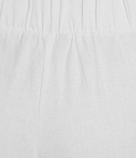 Investments Plus Size Pull-On Linen Blend Straight Leg Ankle Pants Product Image