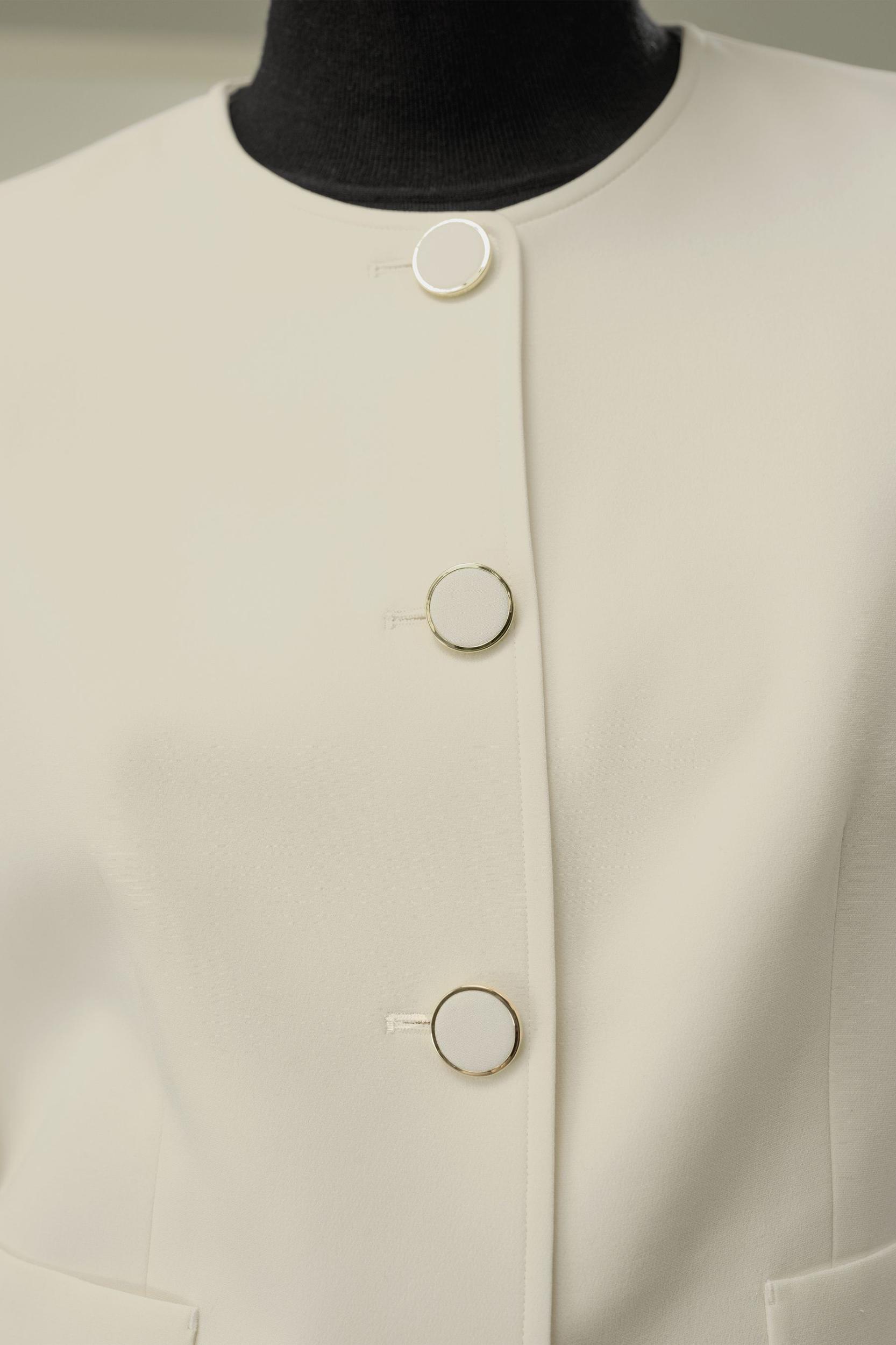 Tailored Silk Boxy Jacket Product Image