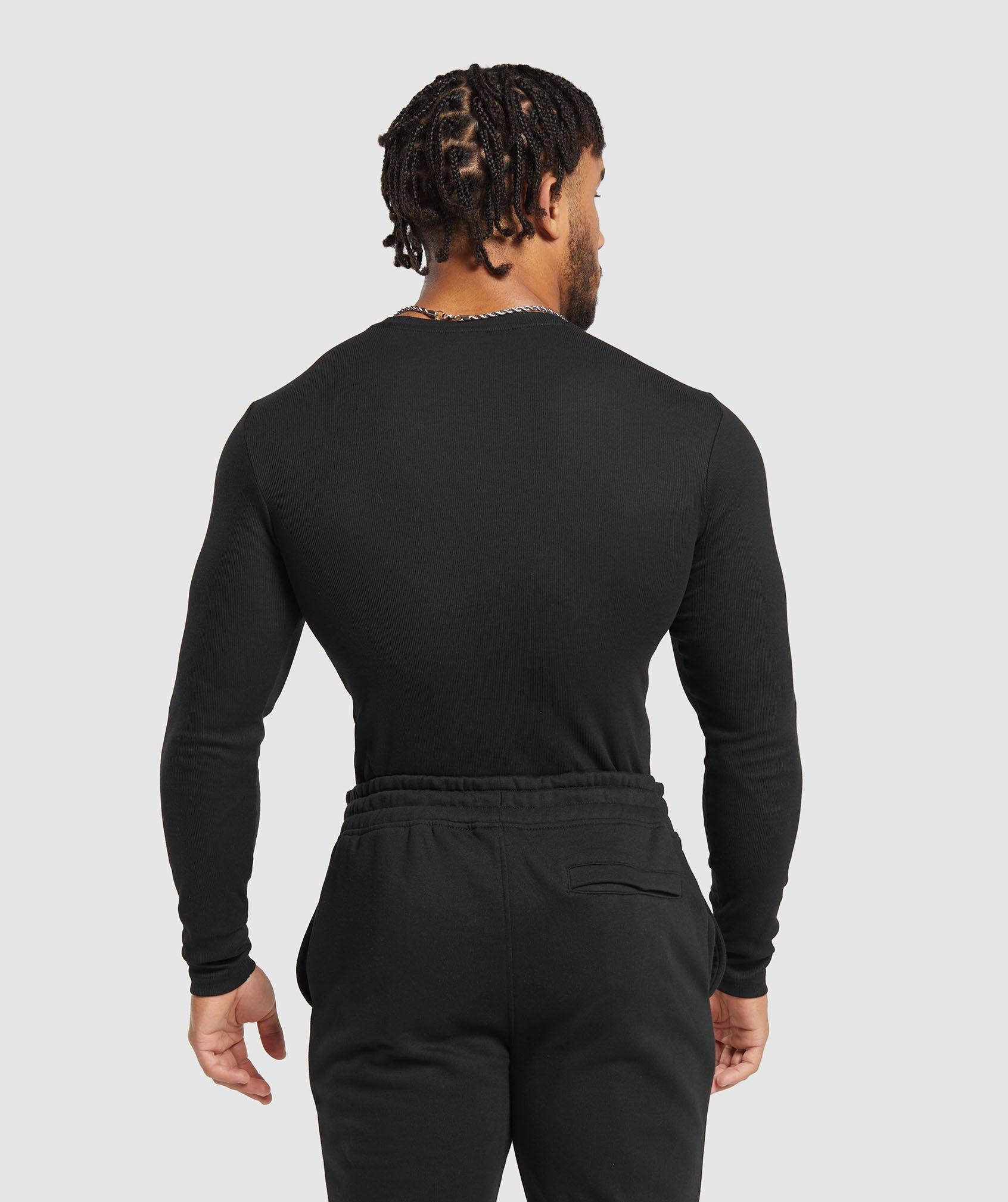 Ribbed Long Sleeve T-Shirt Product Image
