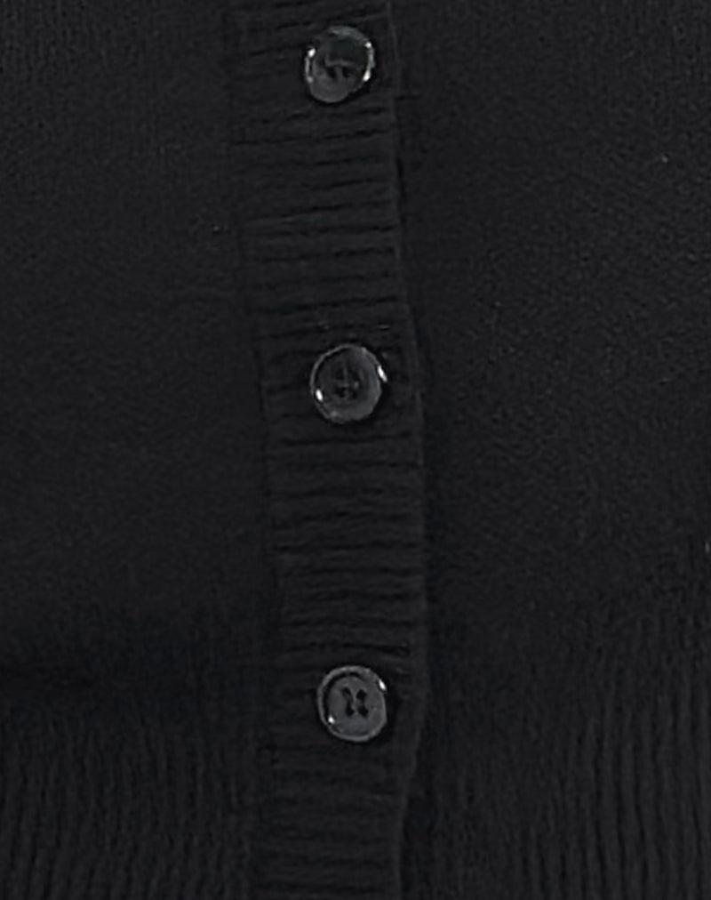 Subra Long Sleeve Cardigan in Black Female Product Image